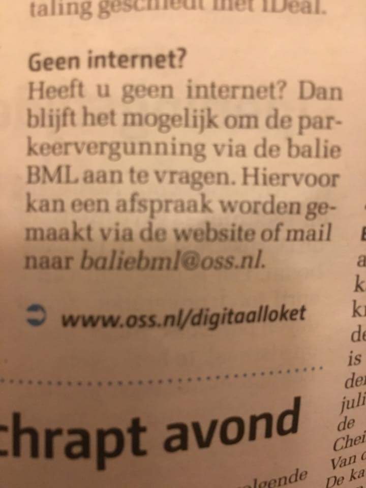 Geen internet? Geen punt in <a href="/gemeenteoss/">Gemeente Oss</a> :)