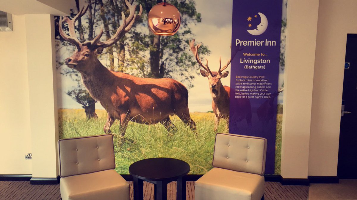 Our feature wall is complete #Stags #TeamBathgate #Beecraigs