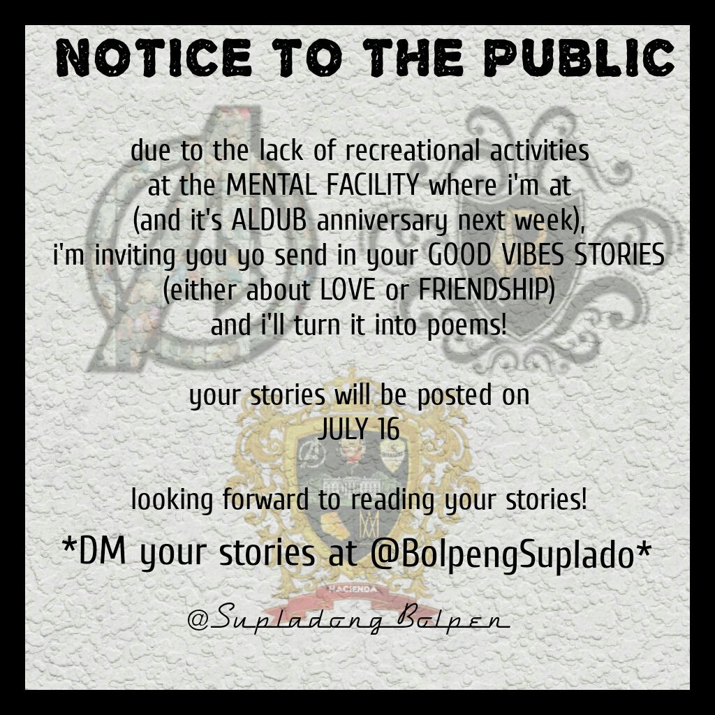 SupladongBolpen's tweet photo. #ALDUB51stWeeksary
REPOST
@cngkit29 @humeyesu @fluffybmax @NemesisCrusader @ALDUB_MACHO @BolpengSuplado @yodabuda https://t.co/BwS7XhflXj
