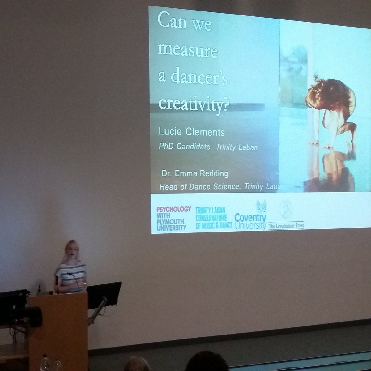 klarenstwo's tweet photo. Lucie Clements on #DanceCreativity @PlymUni #DanceScience in action. https://t.co/57sGRH0WZH