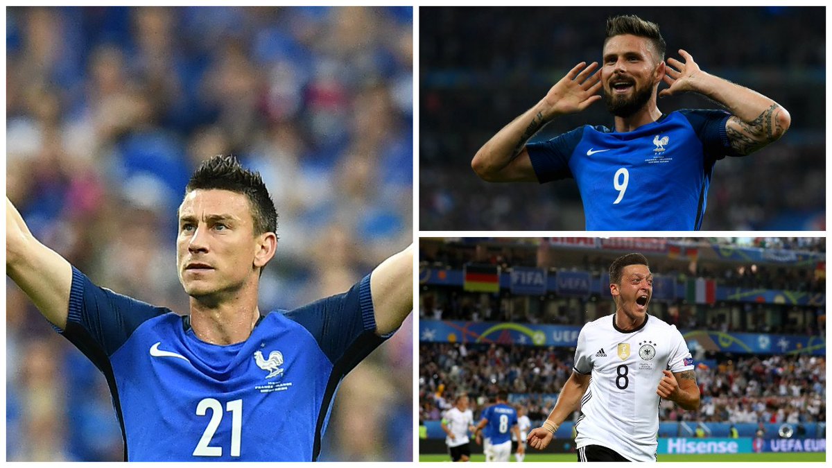 🕗 Of course Laurent is one of three Gunners in #EURO2016 semi-final action tonight. Good luck, lads!