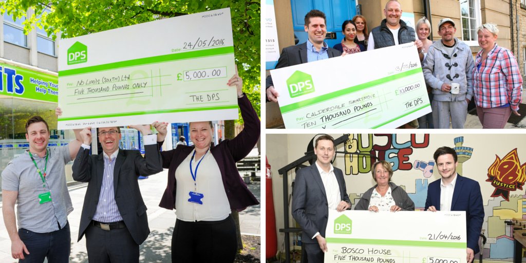 Well done to <a href="/NoLimitsHelp/">No Limits</a>, <a href="/boscohouse5961/">Bosco  house</a> and @CalderSmartMove the latest successful applicants to the DPS fund