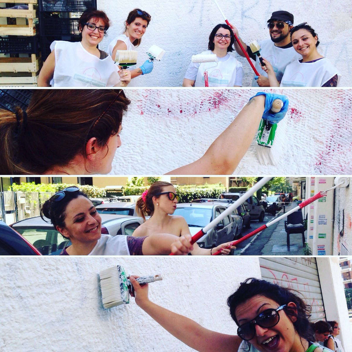 Per dipingere una parete grande servono tanti pennelli! <a href="/EulabConsulting/">Eulab Consulting</a> insieme a <a href="/Retake_Roma/">Retake Roma</a>