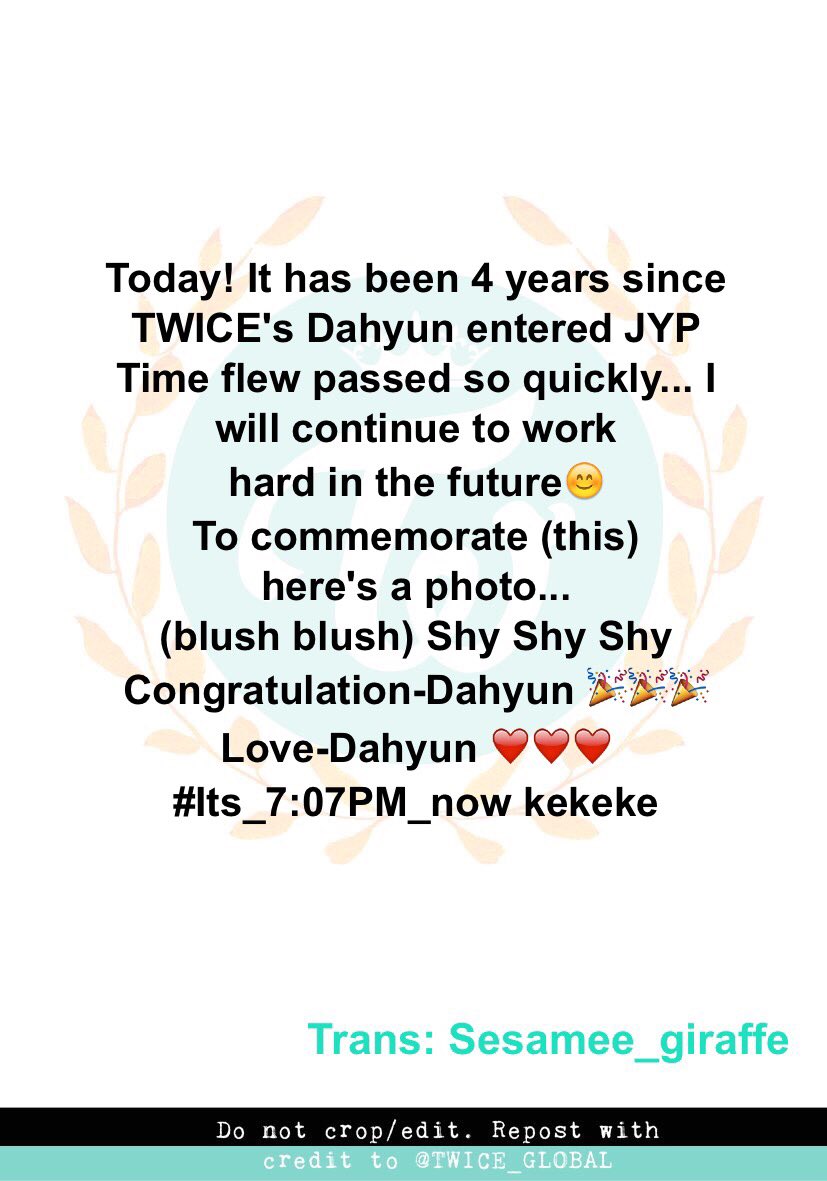 TWICE_GLOBAL's tweet photo. [ENG TRANS] 160707 #TWICETAGRAM (2) #TWICE #트와이스 https://t.co/RiAKZhQ7xy