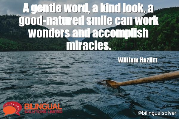 bilingualsolver's tweet photo. A #gentle word, a kind look, a good-natured #smile can work wonders and accomplish miracles.
#AccomplishMiracles https://t.co/njTQCcTlMV