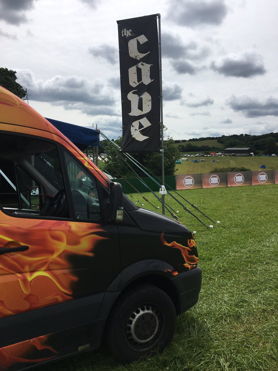 HSLJamesP's tweet photo. All set to take over the #CaveStage at @2000trees this weekend. Are you ready? @FireballUK #FuelledByFireball https://t.co/N7IeQdl0Ok