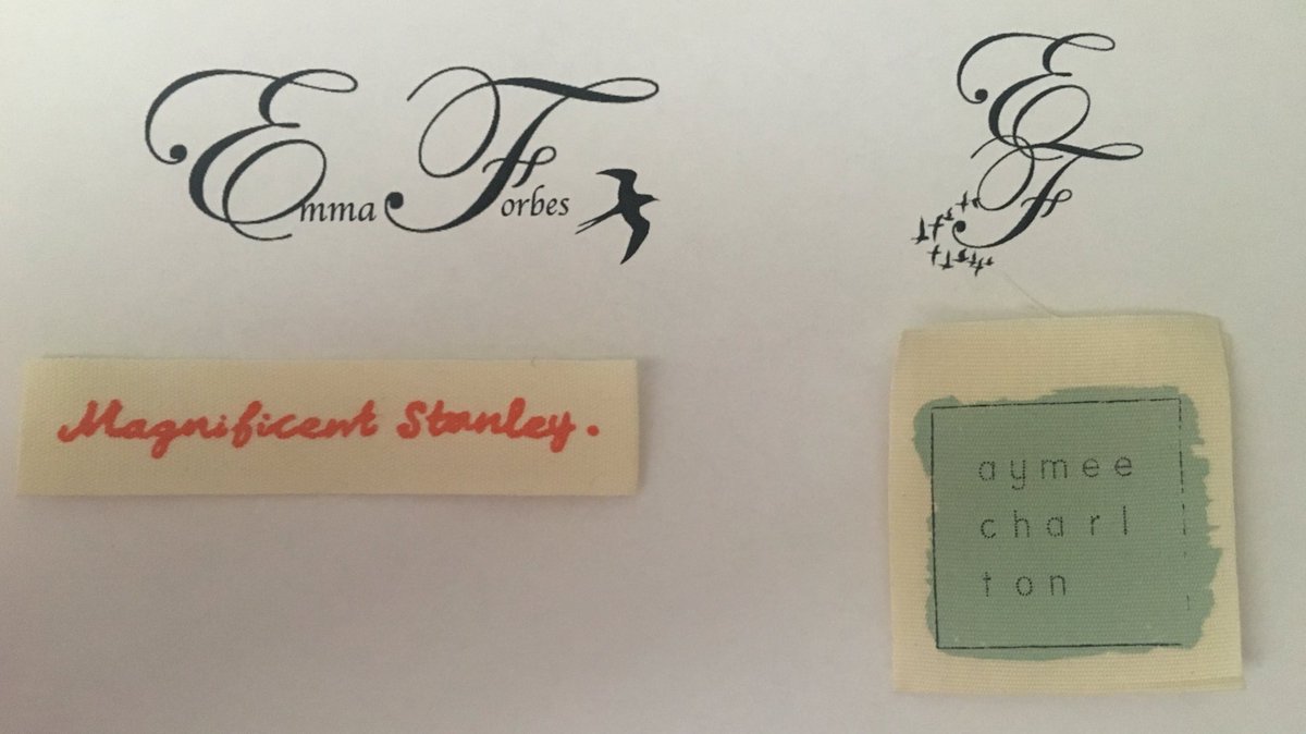 Thinking of label ideas🤔 Maybe the one on the right with a pink or grey square with the EF inside? Any thoughts?