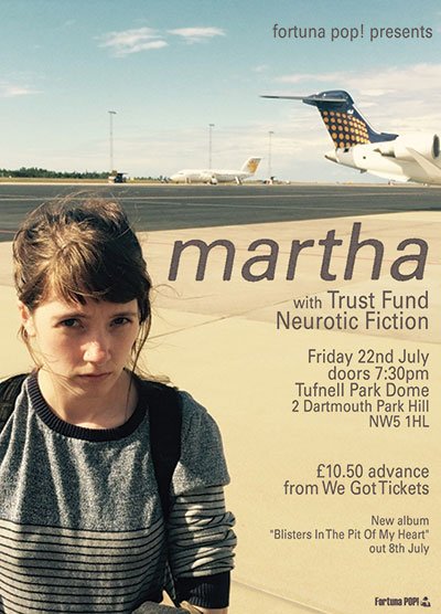 fortunapop's tweet photo. Not long to the indie gig of the summer!
Martha + Trust Fund + Neurotic Fiction
Got yr tix?
https://t.co/rY4BtVydQU https://t.co/kClmJ4Aswh
