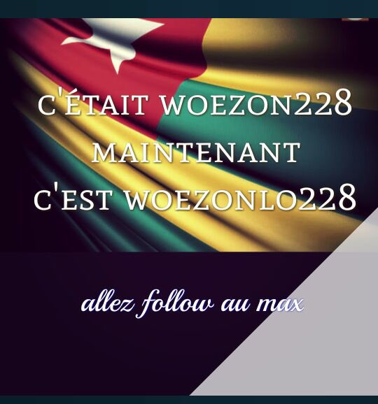 gaboma_241's tweet photo. Allez follow #Woezonlo228 sur Snapchat 👻 #Team228 #AfricanTrip #TeamAT @woezonlo228 https://t.co/eQShTnlEGC