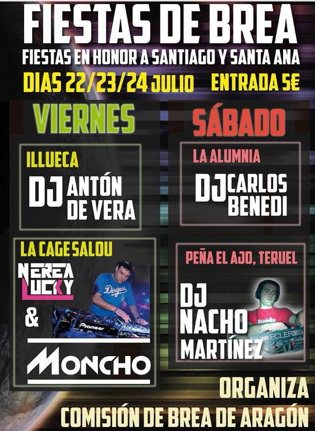 comisionbrea's tweet photo. Cartel para las fiestas de Brea los días 22,23 y 24 de junio!! No OS las perdáis!!
RT https://t.co/6D69sElfpS