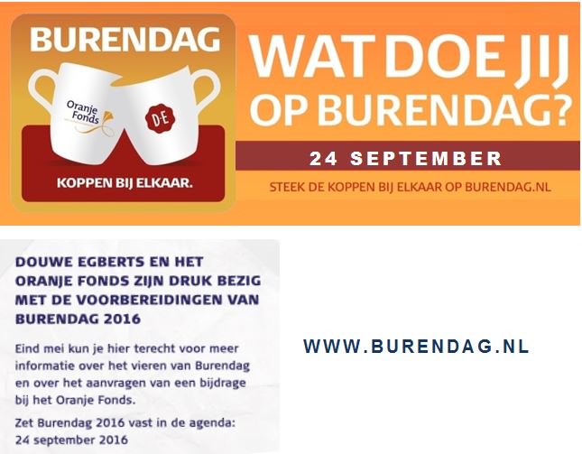 Doet u mee op #Burendag in #Waddinxveen? Zo ja, meld u dan aan bij het #Oranjefonds voor subsidie.