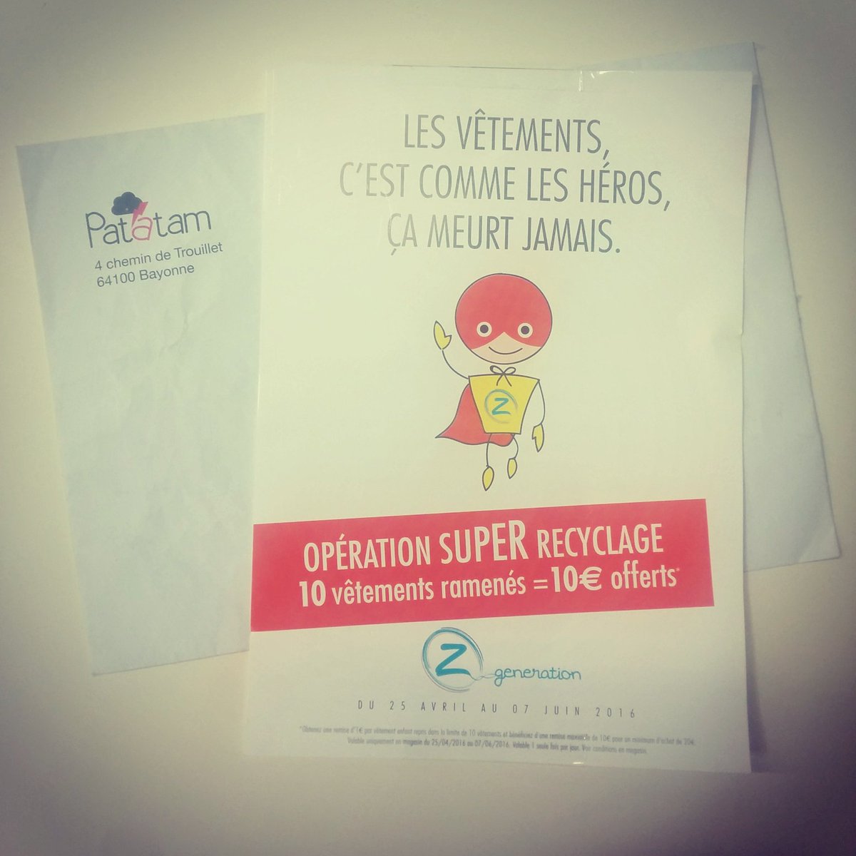 Patatam E-recycleur des boutiques Génération Z pour le groupe Zannier !