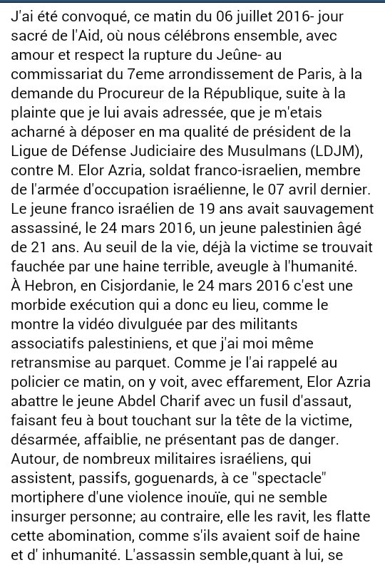 AvocatPenal's tweet photo. Plainte contre #ElorAzria, ouverture d'une enquête a suivre...
@LDJMusulmans @infohalal_net @Barakacity @Alkanz https://t.co/yFOeZapQB1