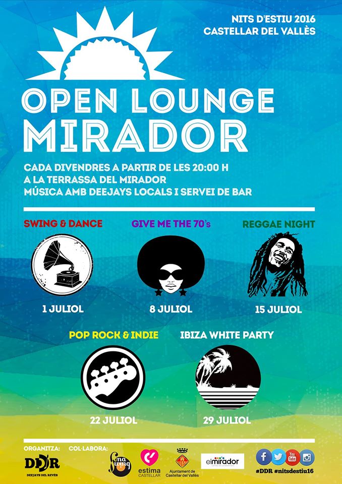 CalGorina's tweet image. Divendres,20h @deejaysdelreves ens porta la música dels' 70 al Mirador. DJ RC &amp;amp; CASH. Servei de bar i menjar  #DDR