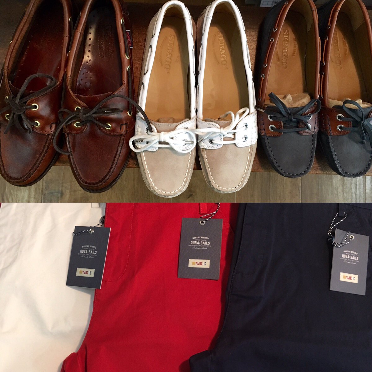 HenrysMoreton's tweet photo. Summer holidays on the way? Have you got your shorts &amp; boat shoes? @Sebago @QubaAndCo great holiday offers in store https://t.co/BD36NlhkGz