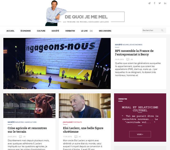 vlegat's tweet photo. Le blog de Michel Edouard "De Quoi Je Me Mêle" fait peau neuve! A vos commentaires! https://t.co/zn0KA4kxfC