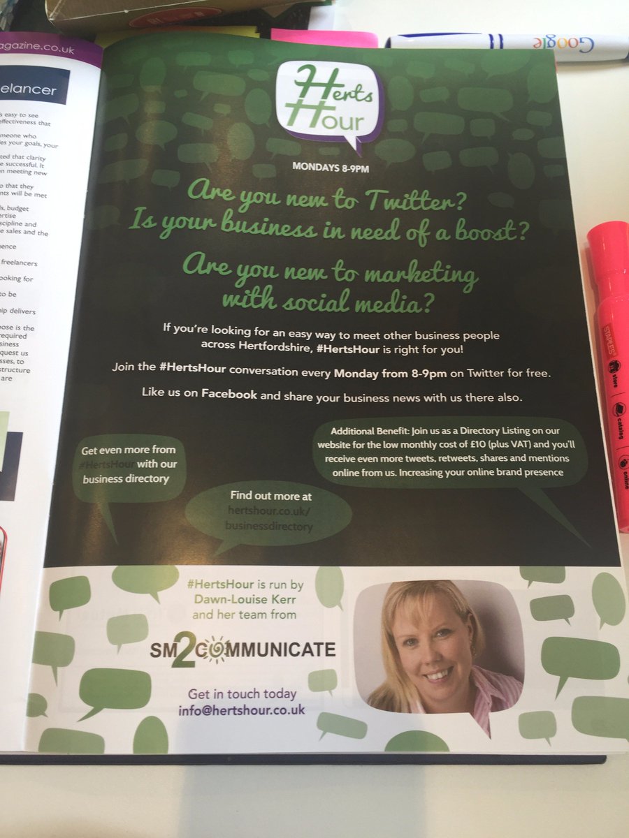 HertsHour's tweet photo. Finally found time to read the July/August edition of @TheStevenageMag Glad to see some of our #HertsHour businesses https://t.co/GbmWTzZsf8