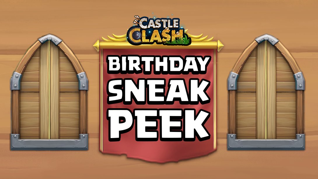 CastleClashIGG's tweet photo. Some big surprises are coming to Castle Clash! Can you guess what's hidden inside? 1,000 RTs will unlock the gates! https://t.co/6szQS50qN0