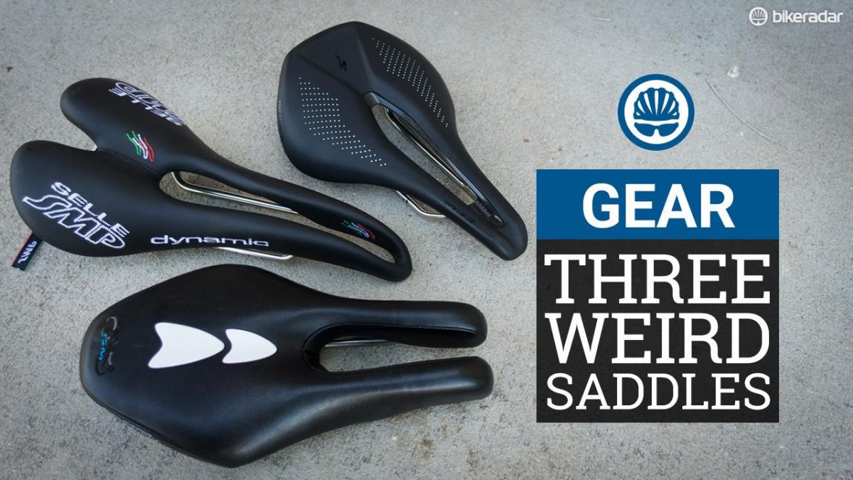 bikeradar's tweet photo. Three weird road bike saddles (and why we love them) https://t.co/ecpJSidAJF https://t.co/0Bf0sRzrRh