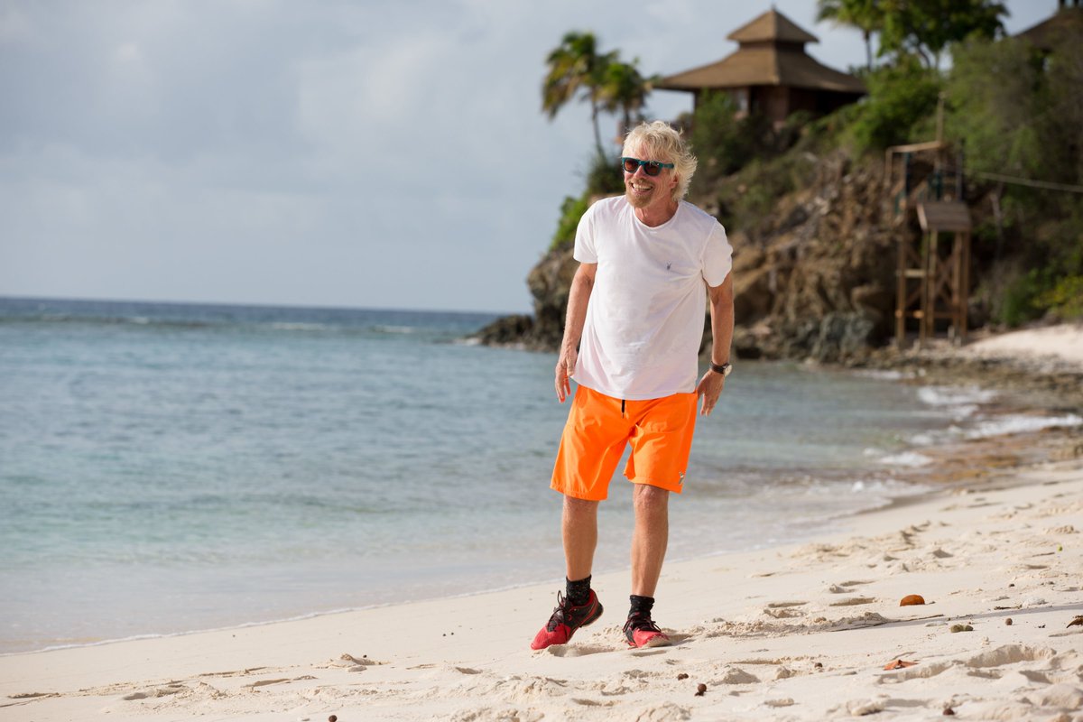 richardbranson's tweet photo. Got chatting to a guest on #NeckerIsland. Before long, I had invested in a new business https://t.co/QqxH4DQoeX https://t.co/OoIJNG1zlw