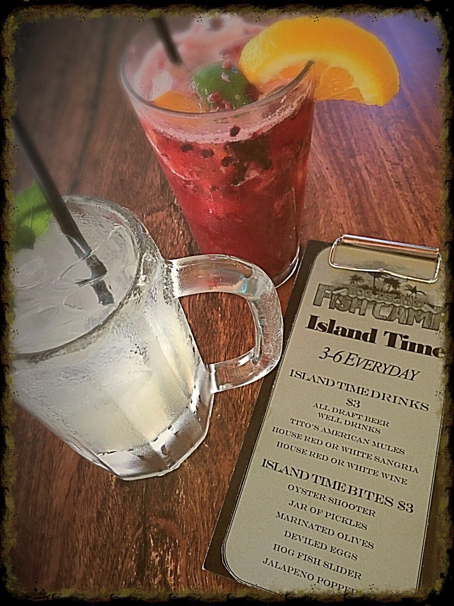 hogislandfish's tweet photo. Island Time every day at HIFC.  3$ drinks and apps 3-6pm.  #drinklocal #eatlocal #dunedinrestaurants #summersunset https://t.co/qhCuzNg68o
