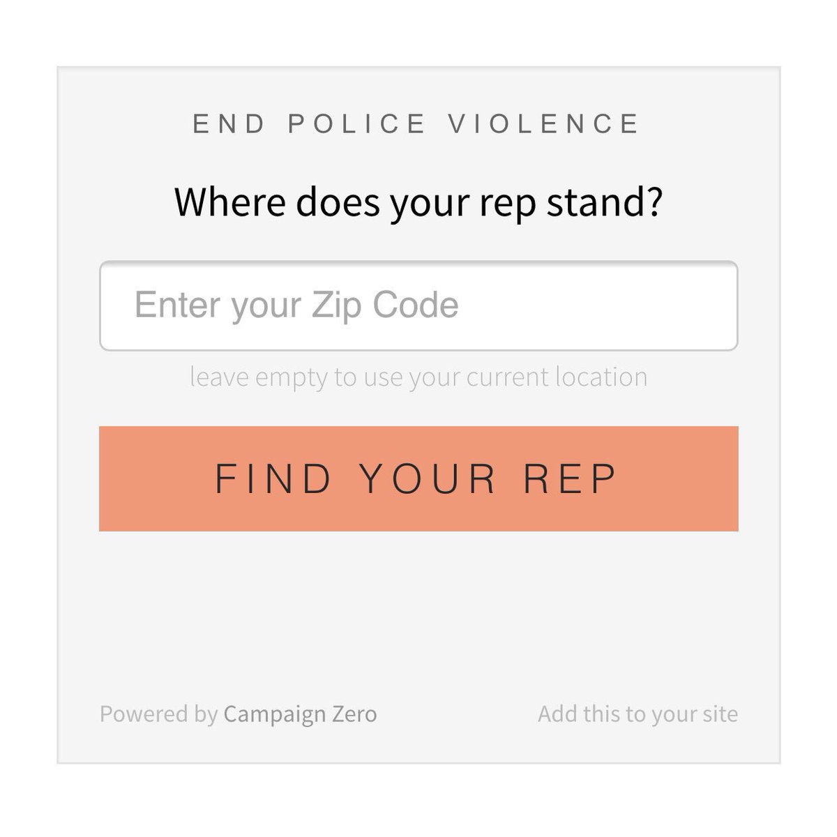 samswey's tweet photo. Enter your zipcode, see your state representative's record on policing, then demand action! https://t.co/8zfFqQEWzk https://t.co/pYkdtQNU5d