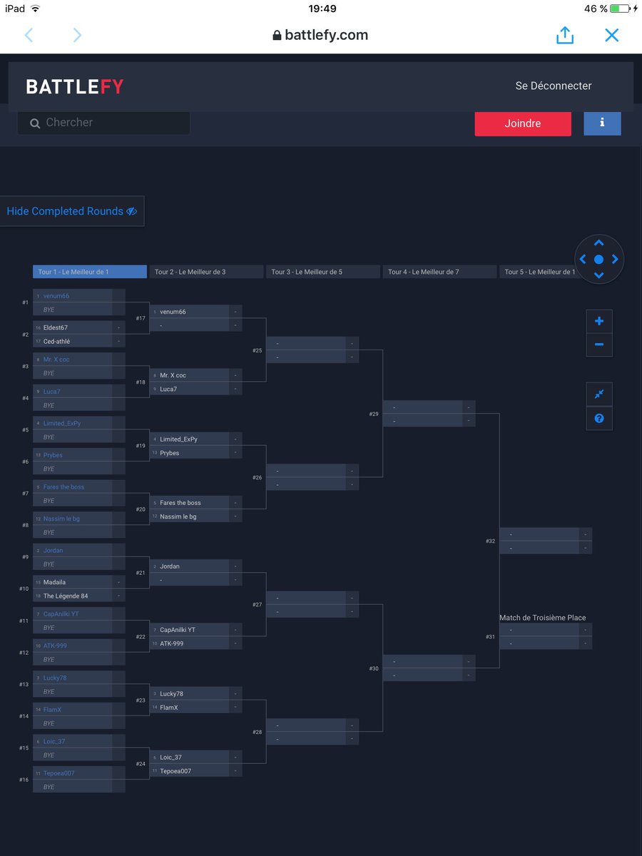 EclashSport's tweet photo. L'arbre du tournois de dimanche  LE GAGNANT SE QUALIFIE PARLIS LES 8 PREMIER GAGNANT DES AUTRE CONCOURS https://t.co/F8SFPMANjW