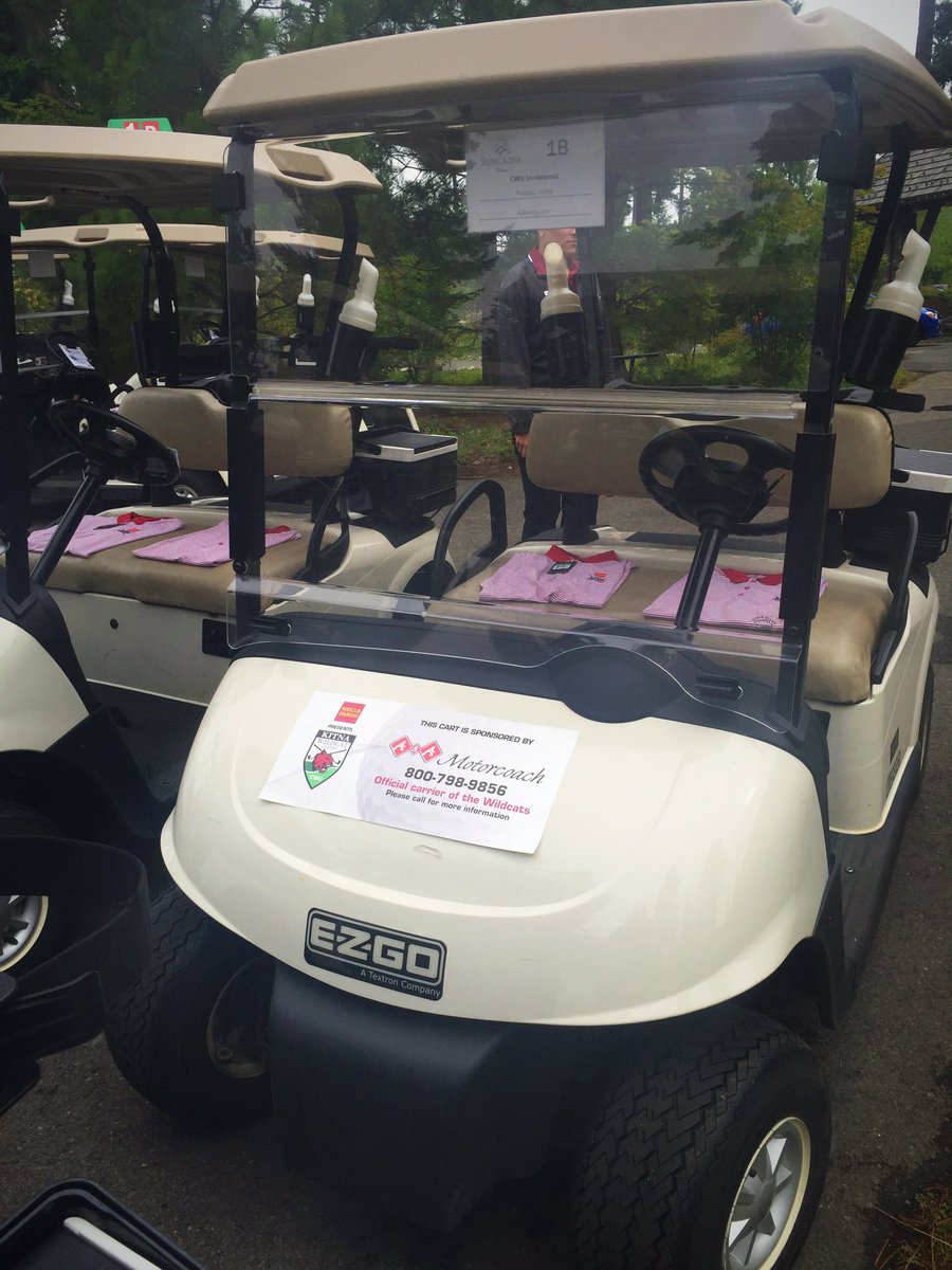 CWUFoundation's tweet photo. We're ready... Are you? Join us #OnTheGreen today for the #KitnaClassic Golf Tournament. #WildcatsCanGolf #CWU https://t.co/QJLJpEZDnq