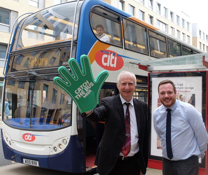 DanielZeichner's tweet photo. All aboard for “Catch the Bus Week”! #CTBW2016 @GreenerJourneys @stagecoach_east @labourtransport https://t.co/jZo8cy4bYu