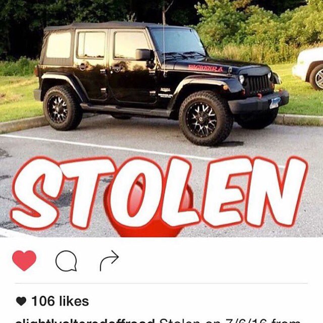 That_ChillChic's tweet image. Please RT!! Stolen last night in OC, MD. Police have been called,  investigation underway #Jeep #BringBagheeraHome