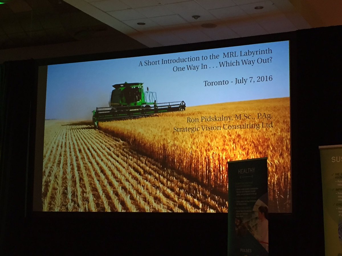 SaskPulse's tweet photo. Maximum residue limits (MRLs) and why they're so important to farming and market access. #PSCC16 https://t.co/TGzdoRBG7f