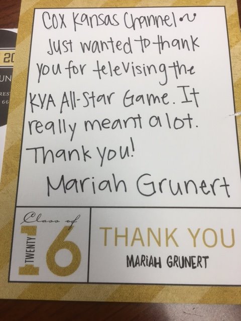 You're welcome <a href="/mpgrunert/">Mariah Scheibner</a> ! All the best at <a href="/wusports/">Washburn Athletics</a> the fall!... next KVA Replay is Saturday afternoon, July 30th.