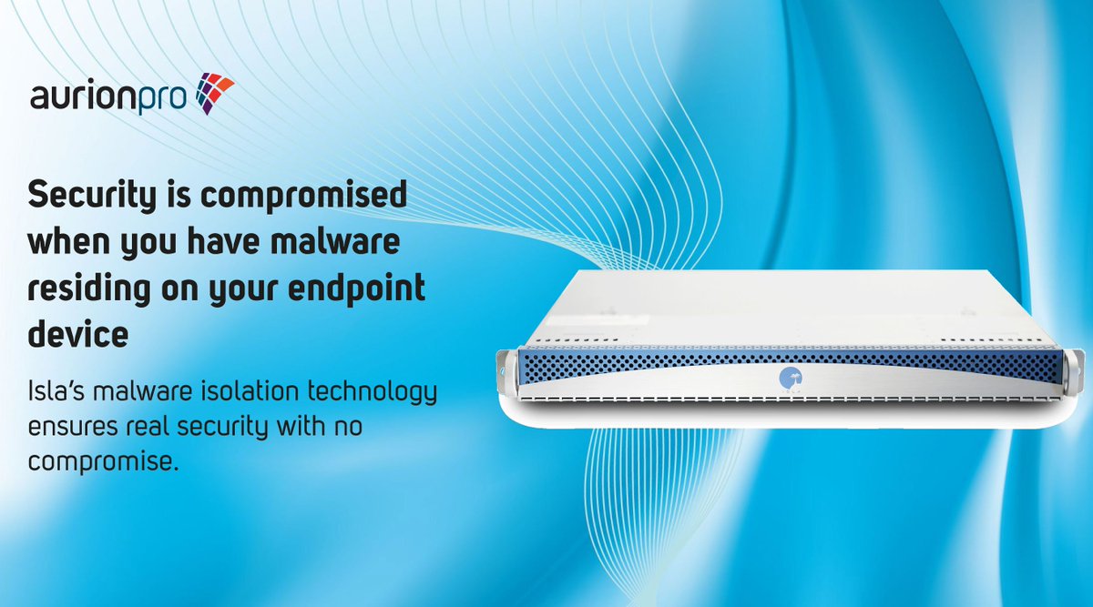 aurionpro's tweet image. Isla, Malware Isolation Solution, the end of web #malware and the beginning of #webfreedom. bit.ly/1X3llGJ