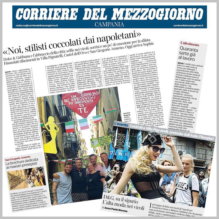 Dolce&amp;Gabbana has chosen the city of Naples as the location for the Alte Artigianalità events. #DGLovesNaples