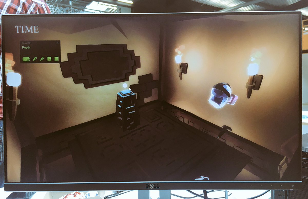 sharpproject's tweet photo. Luke from @SIGTRAPgames has set up their #VR game #TheCrystalCurse in The Campus - pop down to play #showme16 https://t.co/Mrnp3b3qRw
