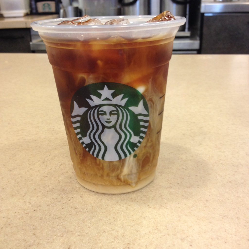 Getting ready to enjoy a delicious sweet cream cold brew at Target Norton Shores Starbucks.