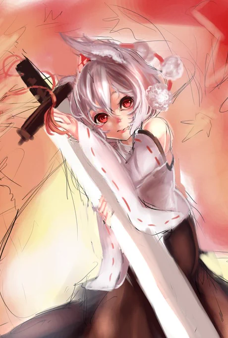 #深夜の真剣お絵描き60分一本勝負もみじ。。 