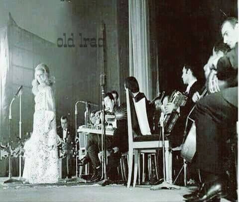صورة نادرة للفنانة صباح تغني في احدى حفلاتها في  الموصل سنة 1970