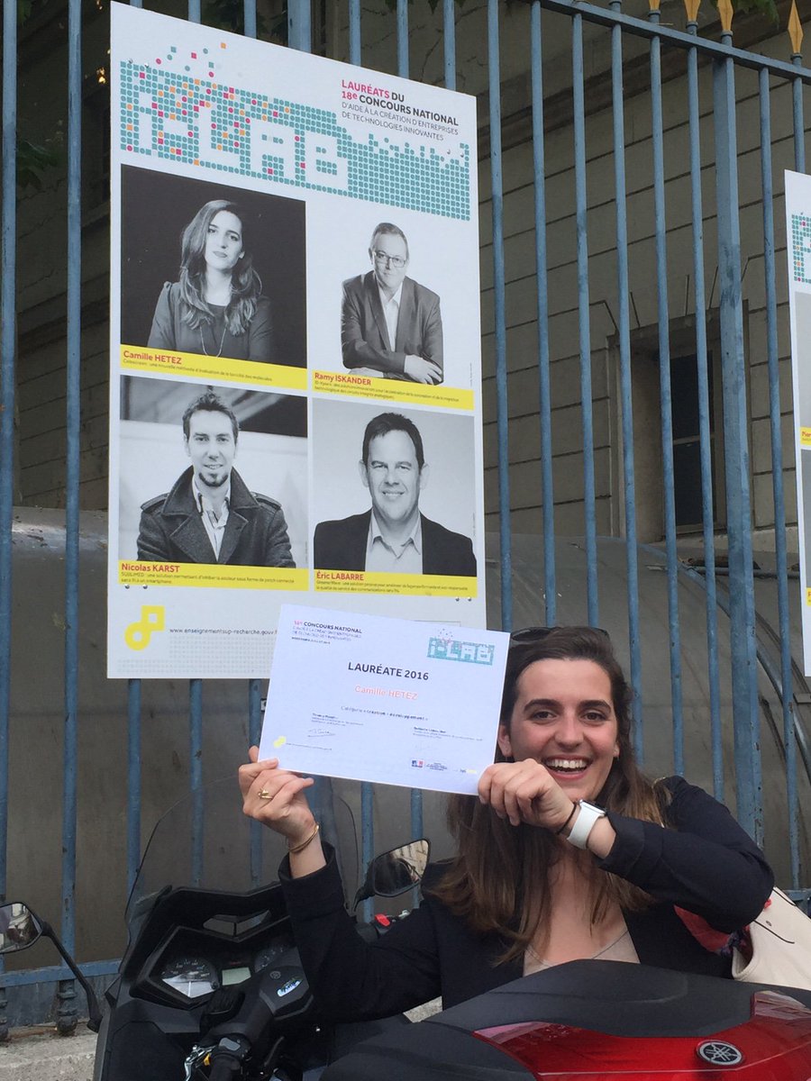 <a href="/CeleScreen/">Celescreen</a> lauréat de i-LAB 2016! Merci au Ministère et à <a href="/Bpifrance/">Bpifrance</a>! #concours #innovation #cosmétique #wormderful
