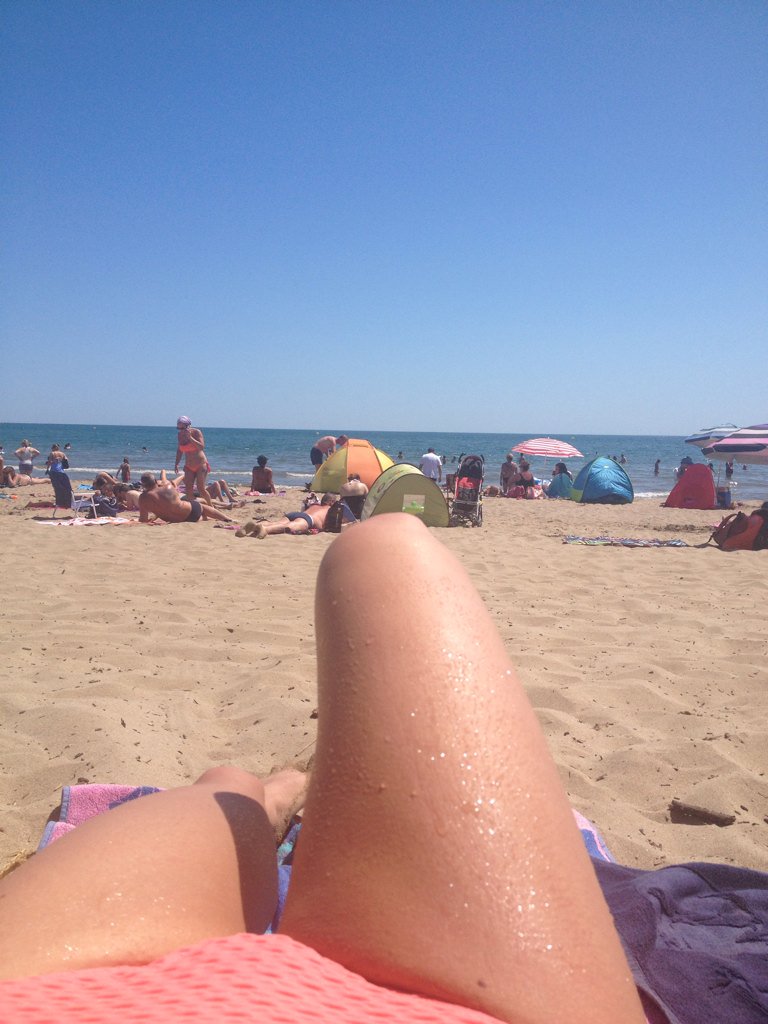 CaitlinModel's tweet photo. Chilling on the beach ☀️😎 #SouthOfFrance #holiday #perfection https://t.co/7S3NbNV2oK
