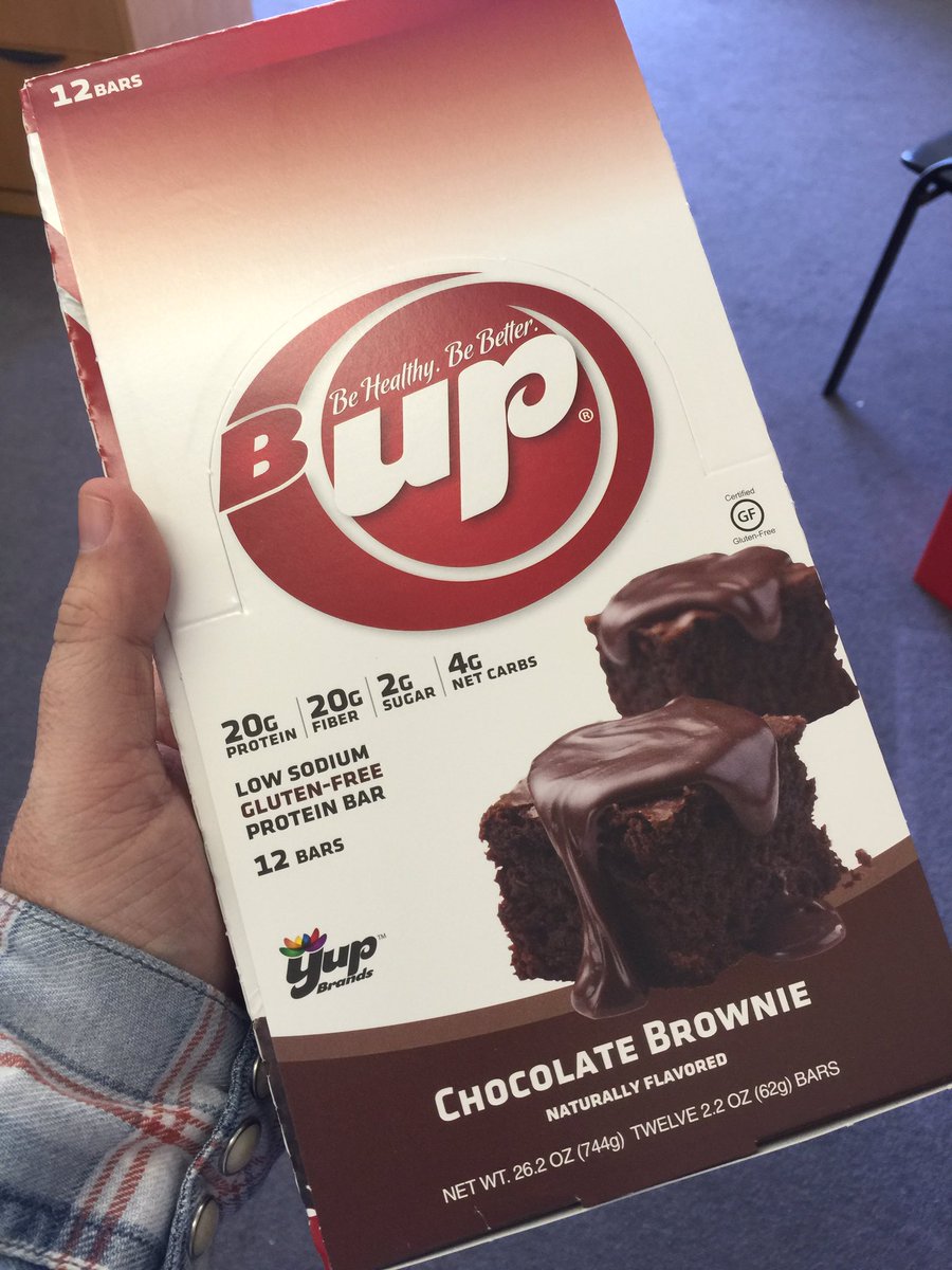 yupbrands's tweet photo. RT if want to try our NEW #chocolatebrownie #bupbar flavor! #YourUnlimitedPotential https://t.co/E3ERNCEMJE