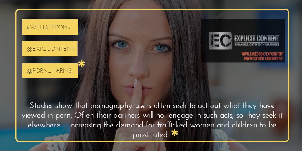 FortSafety's tweet photo. @Porn_Harms @Exp_Content @StreetGrace #wehateporn We cannot be silent anymore https://t.co/IkW2P2X8ae
