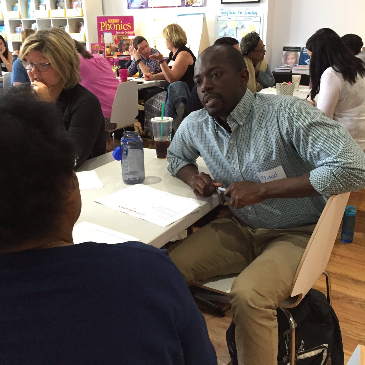 designEDgroup's tweet image. #tbt to our last #designthinking wkshp at #Chicago coaching. Forum! #innovative #school leaders should contact us!