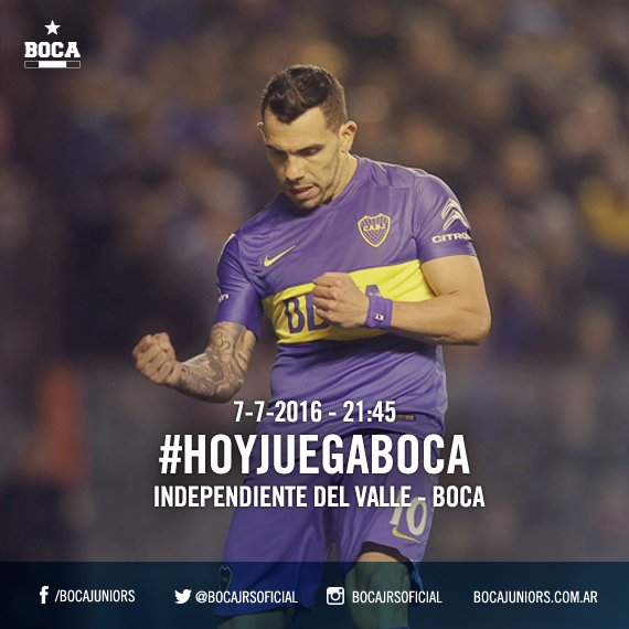 BocaJrsOficial's tweet photo. #JuevesDeCopa A las 21:45 en el Estadio Olímpico Atahualpa, en Quito, #Boca visita a Independiente del Valle. https://t.co/k8x7qAbIXW
