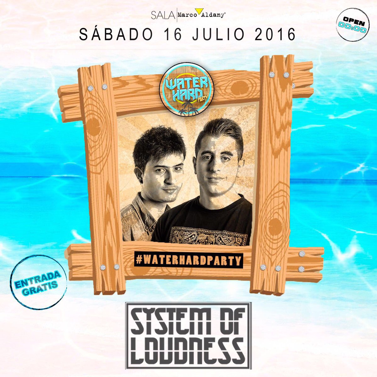 systemofloudnes's tweet photo. Marca la fecha en tu calendario... 💦🌊 16 de Julio en @salamarcoaldany 🔊 #WaterHardParty #Hardstyle #systemofloudness https://t.co/4f4bCLlPkC