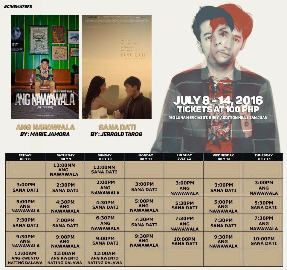 cinema76fs's tweet image. Catch #SanaDati and #AngNawawala at Cinema '76 from July 8-14! fb.com/cinema76fs