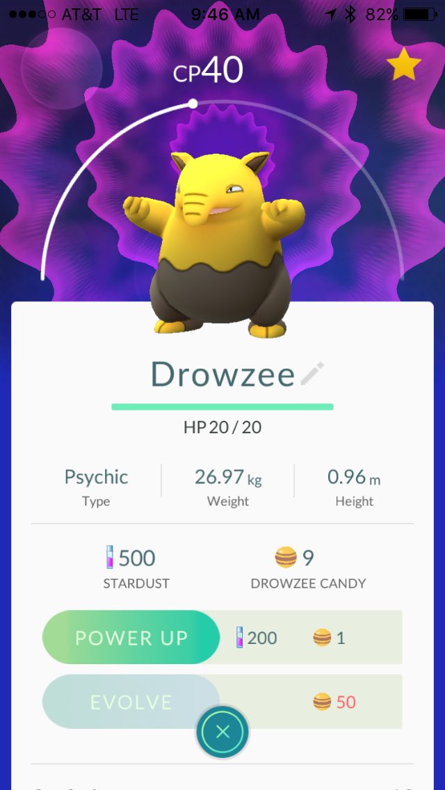 rpgprattle's tweet photo. Just got my third #Pokemon in #Pokemongo and its CP40 👍🏻 https://t.co/gn6Fv4eq5H
