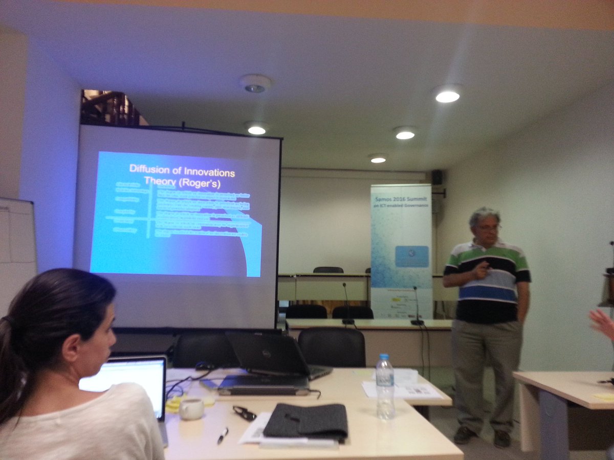 xalexopoulos's tweet photo. Prof. Euripidis Loukis on #innovation diffusion @opengov2016 #samos2016 https://t.co/Q1cVt57h6x