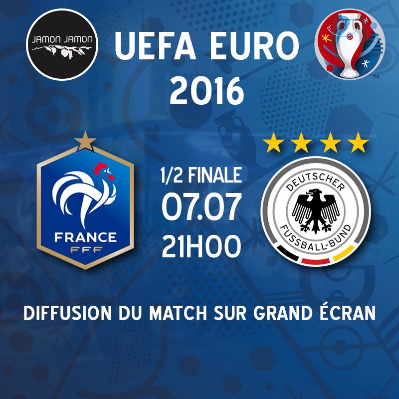 #FRAALL ⚽️ à suivre dans nos bistrots <a href="/_jamon_jamon/">L'Épicerie Bistrot</a> à #Paris et #Bordeaux ! 🇫🇷🇩🇪 on vous attends avec bière et tapas