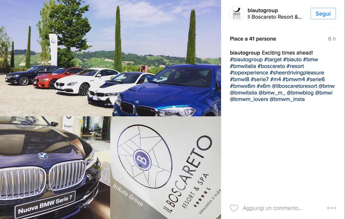 BoscaretoResort's tweet image. Il #piacerediguidare è arrivato al #boscareto. #Benvenuti #langhe #bwm @biAutoTo @BMW #cars #travel